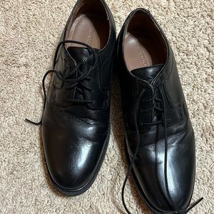 Franco fortini black leather dress shoes. Worn may be 2 times.